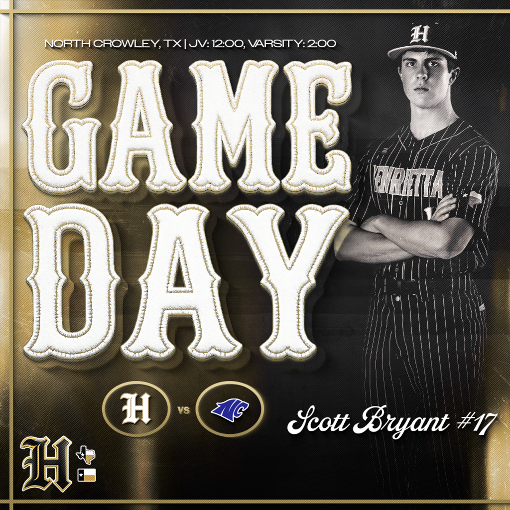 ⚾️ Henrietta Baseball | GAMEDAY ⚾️  Opportunity on the road. Non-district matchup against North Crowley. Another chance to grow, compete, and stay locked into who we are.  🕛 JV: 12:00 | Varsity: 2:00  🔥 Trust. Passion. Discipline. #TPD #267