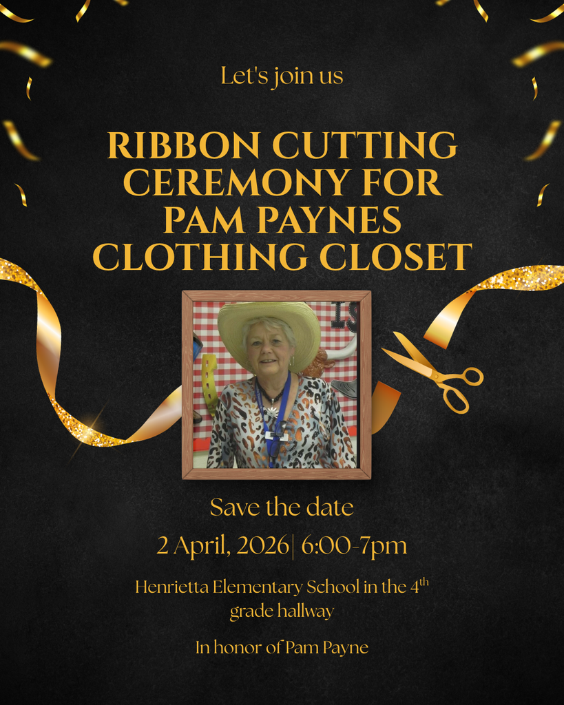 Invitation card with a ribbon-cutting ceremony event. It has a picture of an older woman in the center.