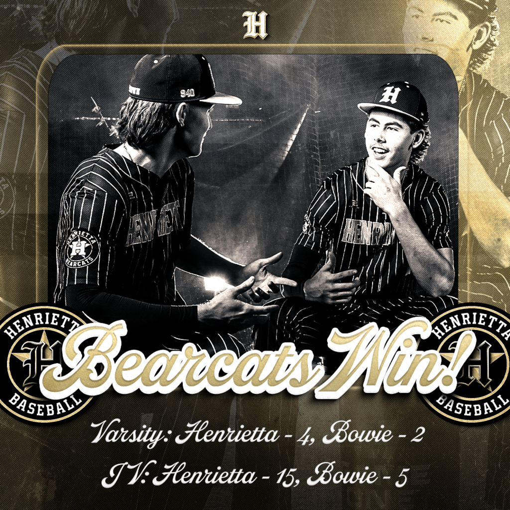 ⚾ HENRIETTA BASEBALL | BEARCATS WIN ⚾  Handled business. - Varsity: 4-2 - JV: 15-5 Complete night.  🔥 Trust. Passion. Discipline. #TPD #267