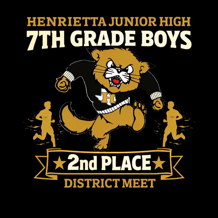 2nd place 7th grade boys district meet!