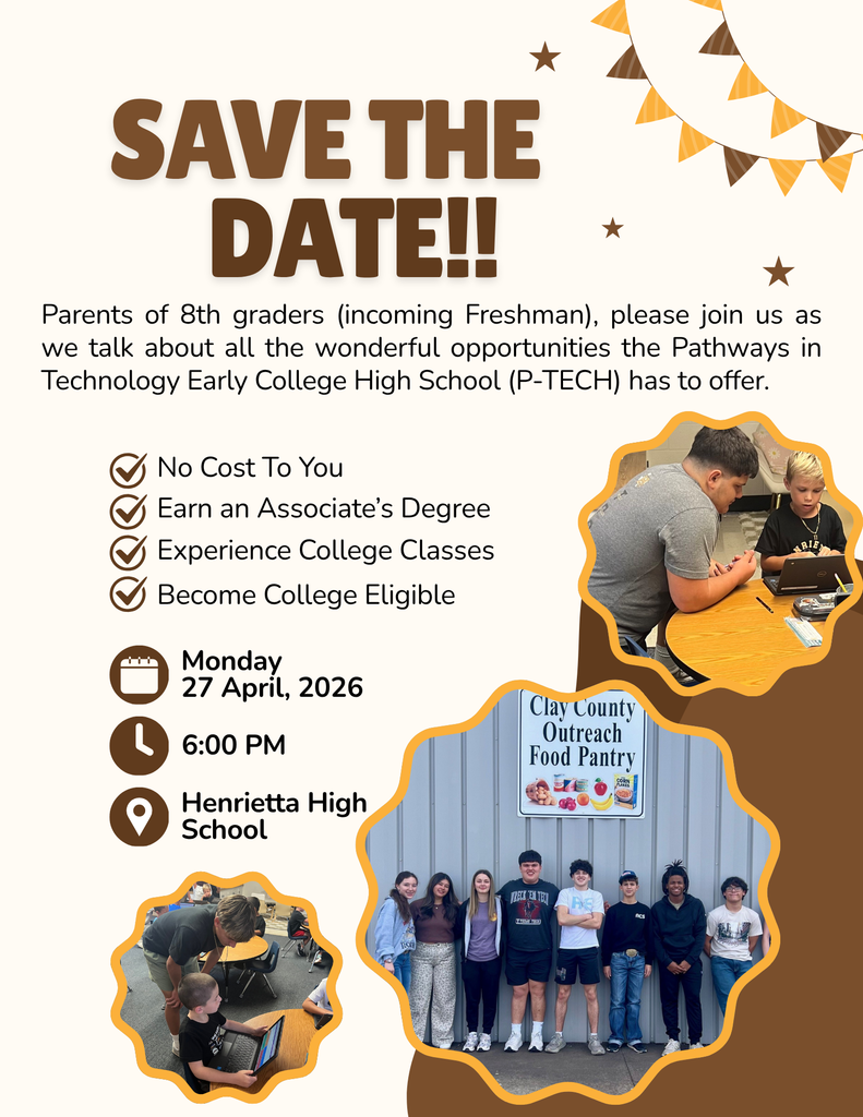 P-TECH Program at HHS on April 27, 2026 @ 6 PM.