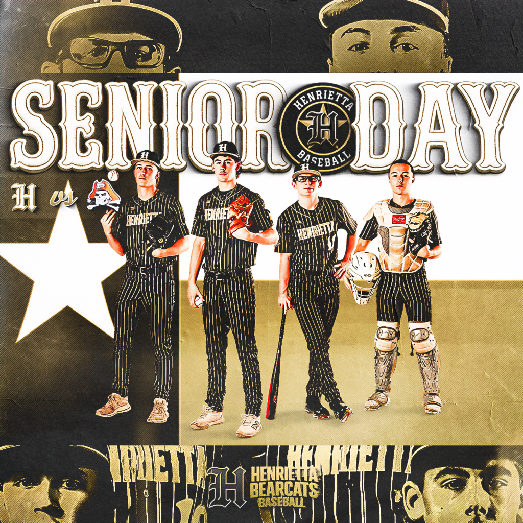 ⚡️ SENIOR DAY | HENRIETTA BASEBALL ⚡️  Tonight we celebrate the ones who set the standard. The grit. The leadership. The legacy.  🏟️ Henrietta vs Petrolia 🕡 6:30 PM | HOME  🎓 Honoring our seniors: #7 Wyatt Mayfield #1 Cooper Coleman #10 Lawson Fleming #2 Caden Frost  ⏰ All Spring Sport Seniors: Be at the field by 5:30 PM  Let’s pack the stands and send these guys out the right way. 🔥 Trust. Passion. Discipline. 🔥  #TPD #267