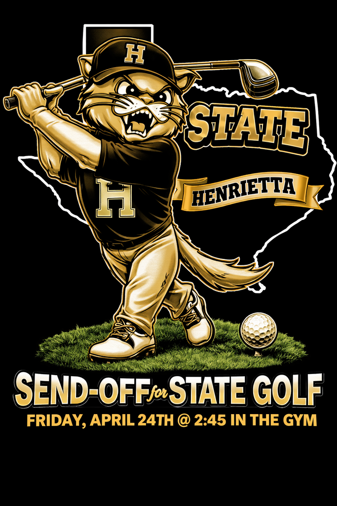 State Golf Send-off, Friday, April 24th @ 2:45 in the gym.