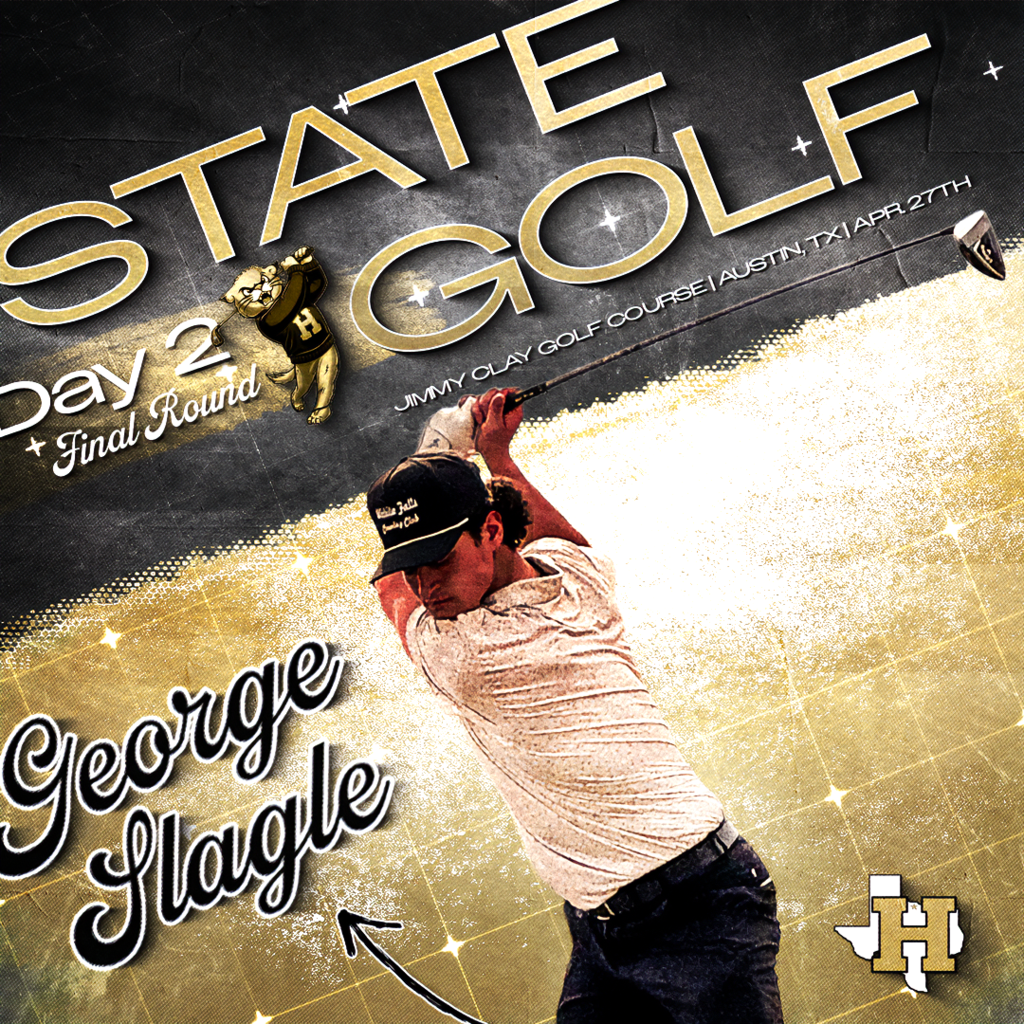 ⛳️ HENRIETTA GOLF | FINISH STRONG. DAY 2. George Slagle is back on the course for the final round of the UIL State Tournament.  📍 Jimmy Clay Golf Course – Austin, TX 📅 April 28  One more day. One more opportunity. Go finish what you started!  #TPD