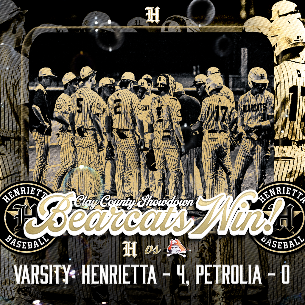 BEARCATS WIN AT HOME.  Took care of business on our field. No noise. Just work.  ⚾️ Henrietta 4 | Petrolia 0 🏠 Home Non-District.  Standard is the standard. 😤  #TPD