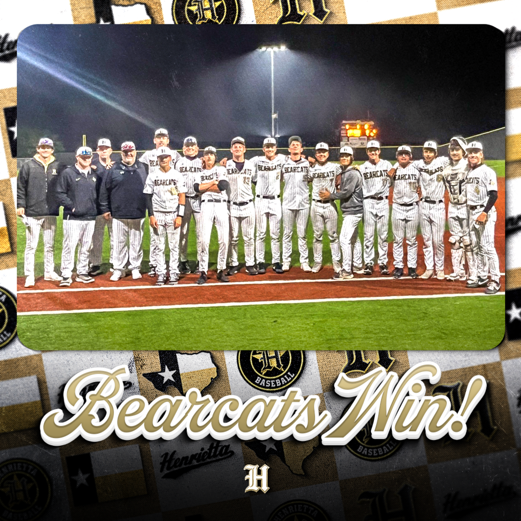 BEARCATS WIN AT HOME.  Took care of business on our field. No noise. Just work.  ⚾️ Henrietta 4 | Petrolia 0 🏠 Home Non-District.  Standard is the standard. 😤  #TPD