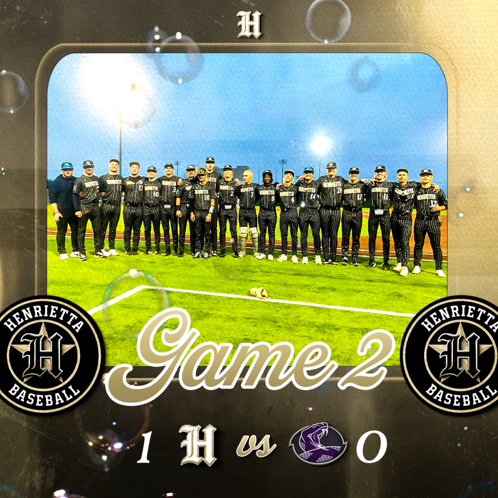 ⚾ HENRIETTA BASEBALL | GAME 2 FINAL Henrietta - 1 Tolar - 0   We scratched one across… and then trusted our pitching and defense to finish it.  🧱 Big-time effort on the mound 🧱 Clean, clutch defense 🧱 Timely hitting when it mattered  Now it comes down to this— GAME 3. WINNER TAKE ALL. TOMORROW.   📍 Saginaw HS ⏰ 12:00 PM 🏆 Bi-District Championship  We’ll show up, compete, and be ready. Appreciate everyone who showed up and supported tonight, means a lot to these guys.  🌶️ Get your chili HOT. Trust. Passion. Discipline.  #TPD