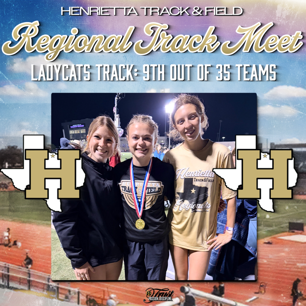 🔥 REGIONAL TRACK MEET 🔥  Built different. Competed different. Represented DIFFERENT.  Kate Farnsworth 1600m | 8th Place | 5:32.12 ➡️ A season full of grit. Nothing but respect.  Congrats on a great year!  Ella Klyn 🏆 200m REGIONAL CHAMP | 24.4 (STATE QUALIFIER) 🏆 100m REGIONAL CHAMP | 11.89 (STATE QUALIFIER) ➡️ Speed. Power. DOMINANCE.  TEAM RESULT: ➡️ 9th out of 35 teams… with ONLY TWO competitors. Let that sink in.  That’s heart. That’s pride. That’s LADY CAT TRACK.  Go show the state what Henrietta is about, Ella. We’re rolling with you. 💨  #TPD