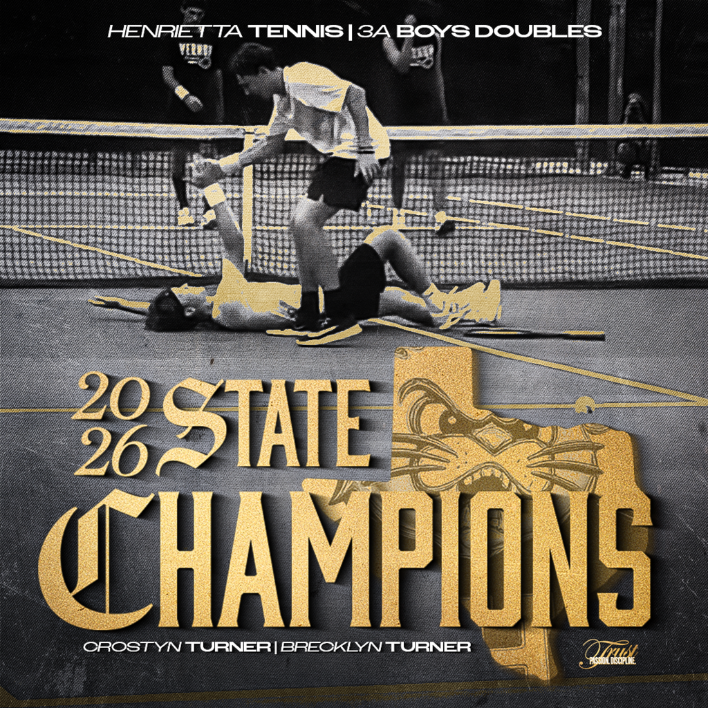 🏆 STATE CHAMPIONS 🏆  Crostyn Turner & Brecklyn Turner are STATE CHAMPIONS.  More than a trophy — this was about two brothers representing Henrietta with toughness, heart, and class on the biggest stage in Texas.  The work. The pressure. The memories. Forever part of this town.  #TPD