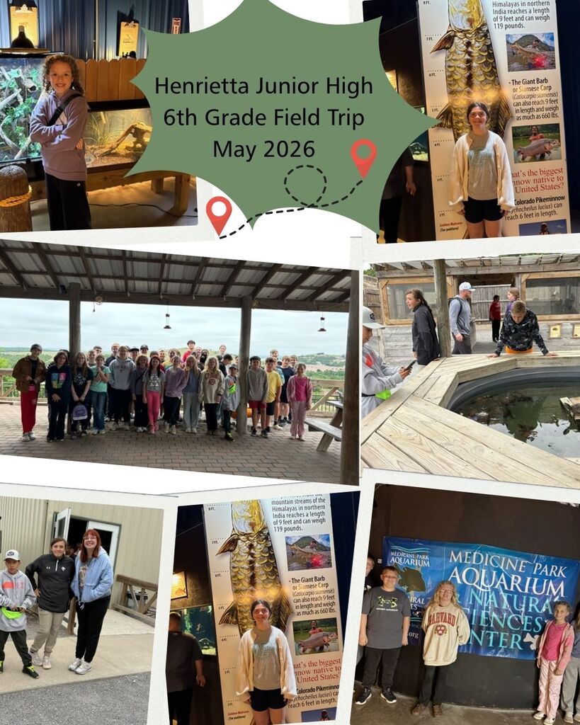 Henrietta Junior High End of Year Field Trip for the 6th Grade. 