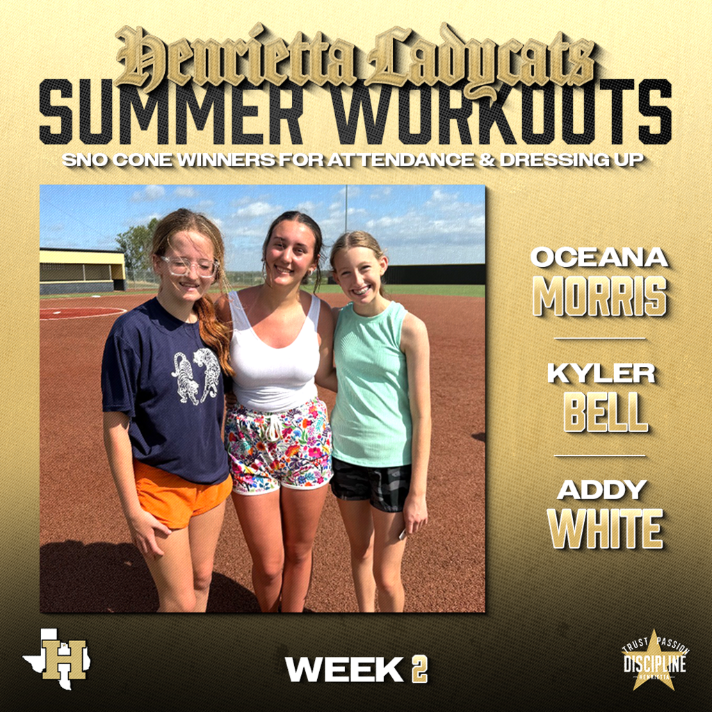 🔥🐾 LADYCAT SUMMER WORKOUTS | WEEK 2 🐾🔥 The standard is being set right now. While most are sleeping in, these Ladycats are showing up, competing, building relationships, and putting in the work that nobody sees. Summer success doesn't happen by accident; it happens through consistency. A special shoutout to our Sno Cone winners for their attendance and spirit this week! 🍧 The future is bright for Ladycat Athletics because these young women continue to invest in themselves and each other. Keep showing up. Keep competing. Keep stacking days. The season is won in the offseason. 🖤💛 #TPD