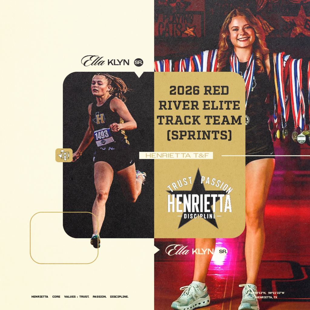 🏃♀️ Ella Klyn ELITE. ⭐️ Congratulations to former Ladycat Ella Klyn on being named to the 2026 Red River Elite Track Team – Sprints! Another well-deserved honor following an incredible senior season on the track. Proud of you, Ella! 🏃♀️ #TPD