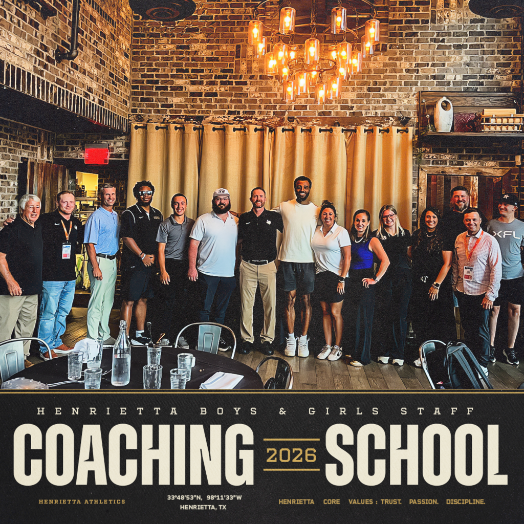 ONE STAFF. ONE STANDARD. 🐾 Great few days in Houston at THSCA Coaching School with our Henrietta boys & girls coaching staff. Always an opportunity to learn, grow, connect, and bring something back that makes our programs better! Proud of this group and excited for the year ahead. #TPD