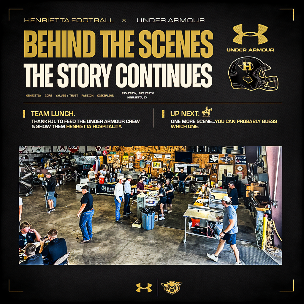 Behind the scenes in H-Town. 🎥  Day 2 with Under Armour  |  good food, good people, and a little Henrietta hospitality.  One more scene left… 🐎👀 The story continues.  #TPD | #ProtectThisHouse | #UA 
