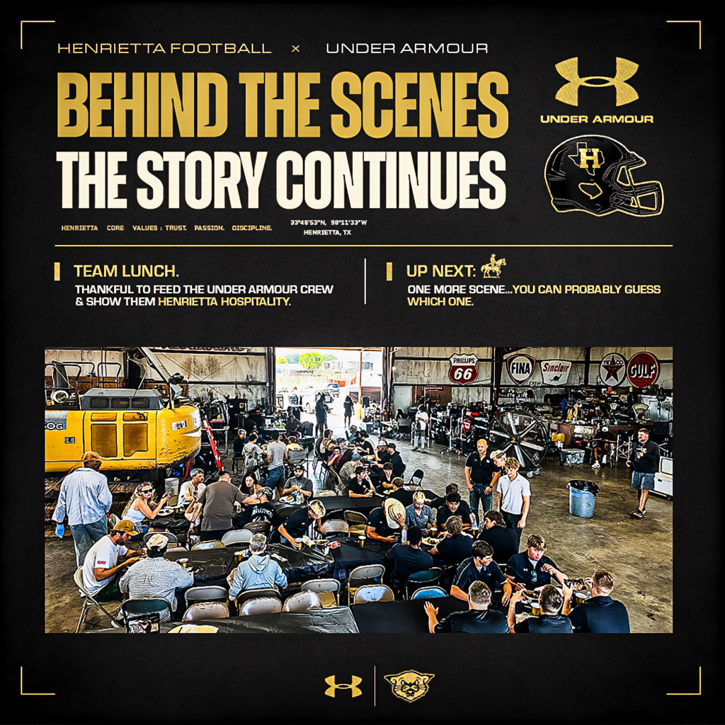 Behind the scenes in H-Town. 🎥  Day 2 with Under Armour  |  good food, good people, and a little Henrietta hospitality.  One more scene left… 🐎👀 The story continues.  #TPD | #ProtectThisHouse | #UA 