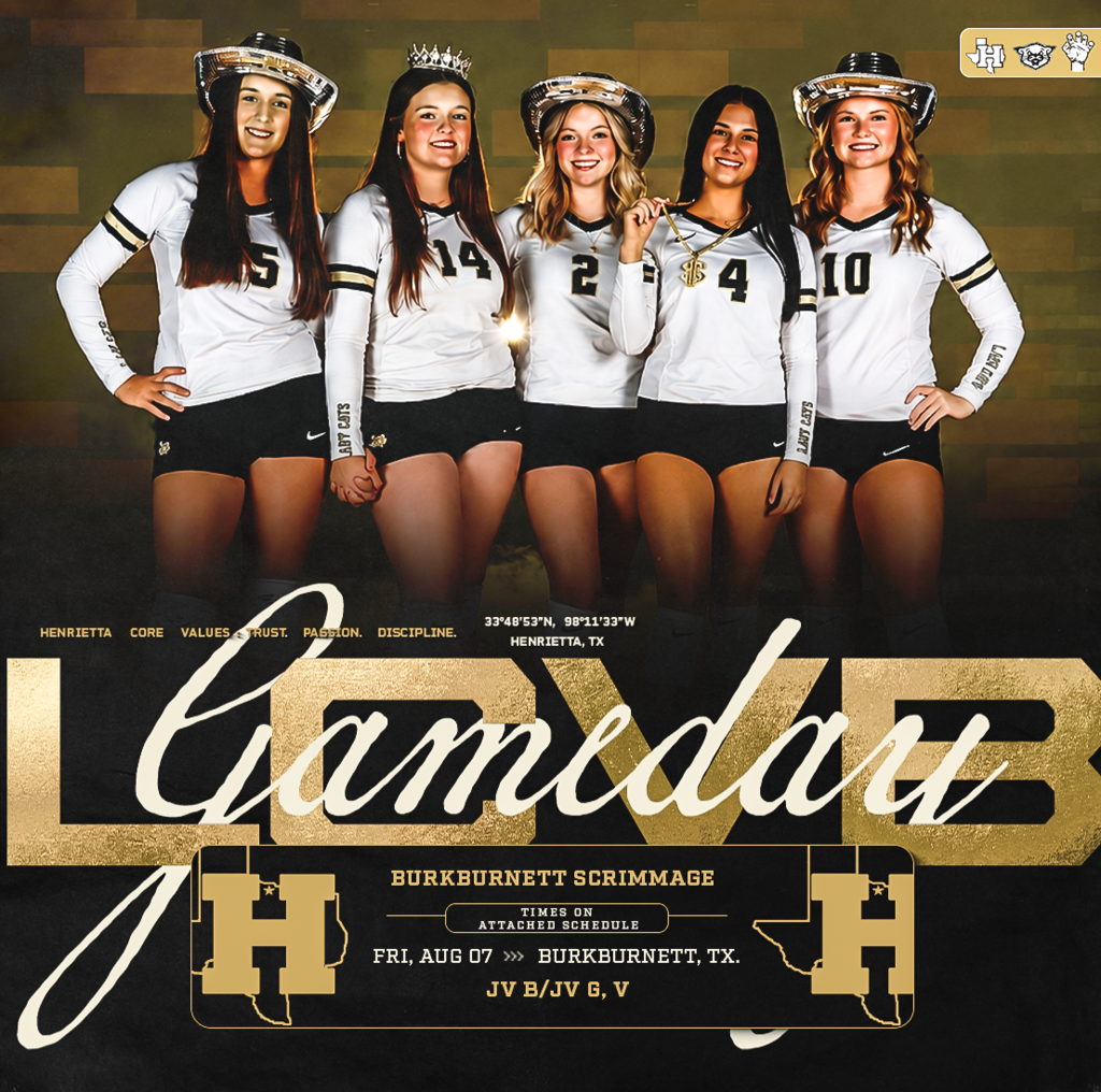 🏐 Ladycats are back in action this Friday!  Attached is the scrimmage schedule for Burkburnett.  📍 Team Information 🕖 Arrival: 7:15 AM 🚌 Departure: 7:30 AM  Players, please arrive on time, dressed appropriately, and bring all necessary equipment (shoes, knee pads, etc.).  Let's kick off the 2026 season the right way. Good luck, Ladycats! 🖤💛  #TPD
