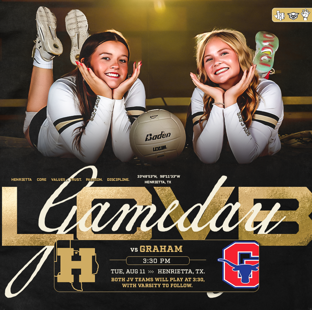 HOME SWEET HOME. 🏠🏐🐾 The Ladycats are back in action for their FIRST HOME GAMES of the season! Come out Tuesday and pack the gym as LCVB takes on Graham! 🔥 🏐 JV: 3:30 PM 🏐 Varsity: To follow 📍 Henrietta, TX Let’s make some noise and give our Ladycats a home-court advantage! 🖤💛 #TPD | #LCVB