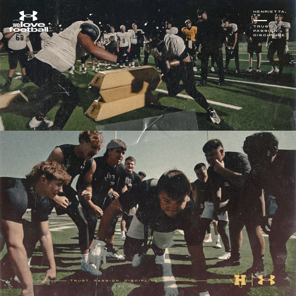 HENRIETTA FB | UNDER ARMOUR. Pretty special seeing Henrietta Football and our community featured by Under Armour. From our Bearcats to the local businesses and people who helped bring it all together, this one represents Henrietta, Texas. Thank you to everyone involved and to Under Armour for giving our town an opportunity to show what makes this place special. 🎥 Watch the full Under Armour Commercial: https://youtu.be/elibeNlWAW0?si=SMOeJ3rDod9GB8x4 #TPD | #HenriettaFB | #UnderArmour