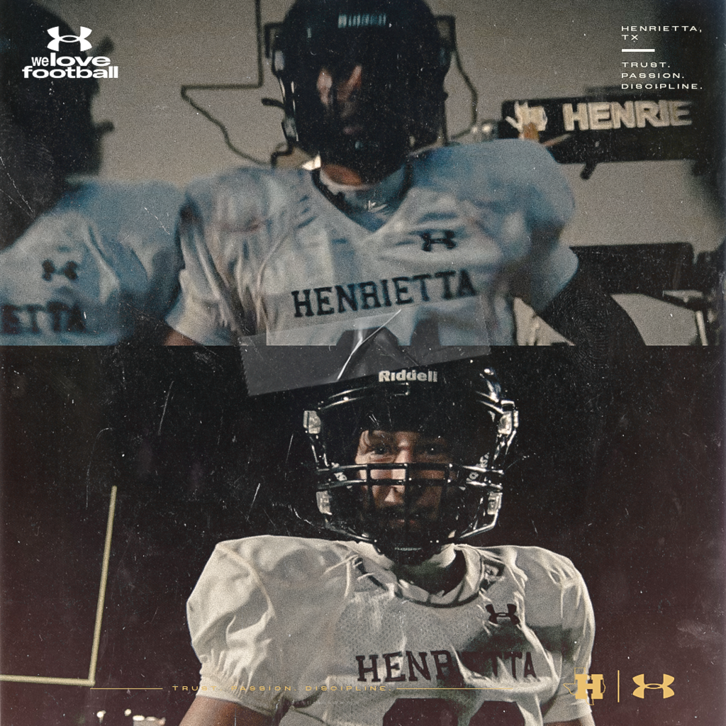 HENRIETTA FB | UNDER ARMOUR. Pretty special seeing Henrietta Football and our community featured by Under Armour. From our Bearcats to the local businesses and people who helped bring it all together, this one represents Henrietta, Texas. Thank you to everyone involved and to Under Armour for giving our town an opportunity to show what makes this place special. 🎥 Watch the full Under Armour Commercial: https://youtu.be/elibeNlWAW0?si=SMOeJ3rDod9GB8x4 #TPD | #HenriettaFB | #UnderArmour