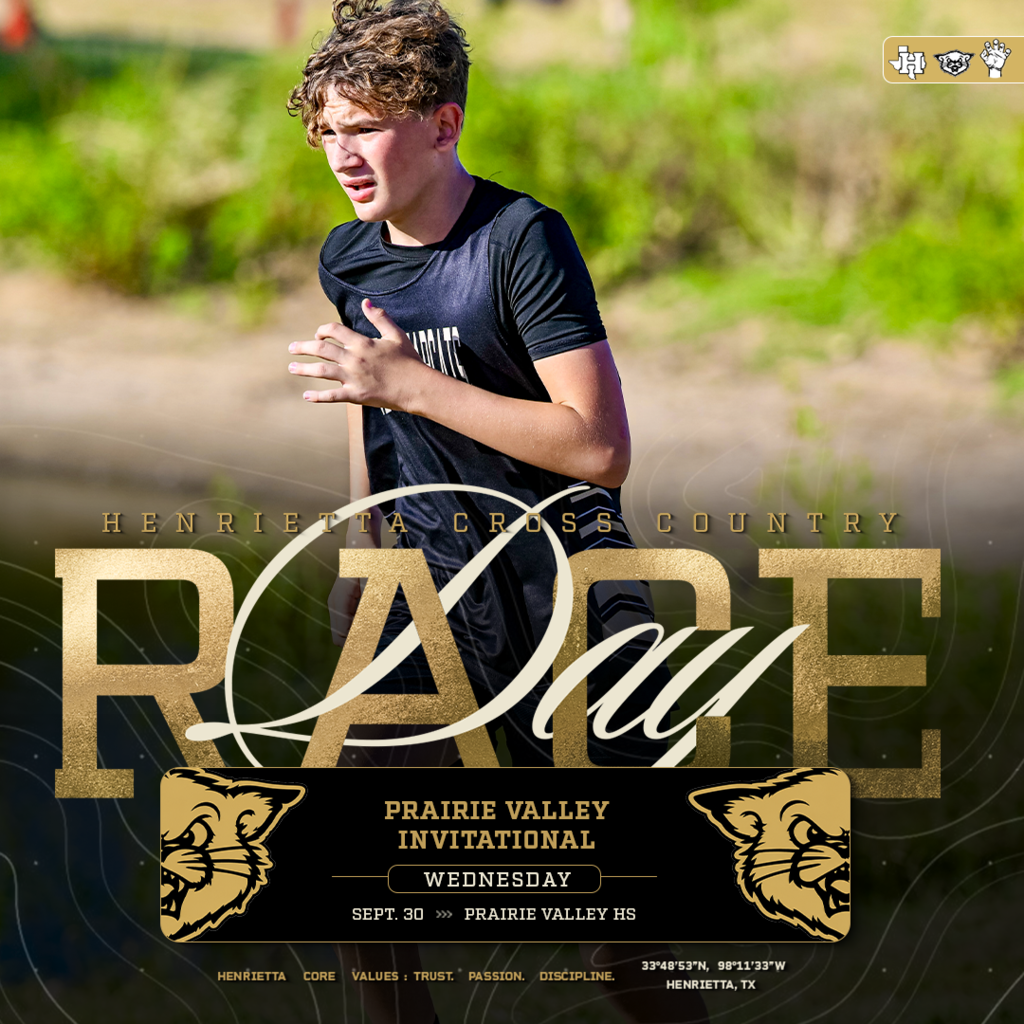🏃 RACE DAY | HENRIETTA CROSS COUNTRY The Bearcats & Ladycats are back on the course today at the Prairie Valley Invitational! 📍 Prairie Valley HS 📅 Wednesday, Sept. 30 Run tough. Compete together. Finish strong. #TPD | #HenriettaXC