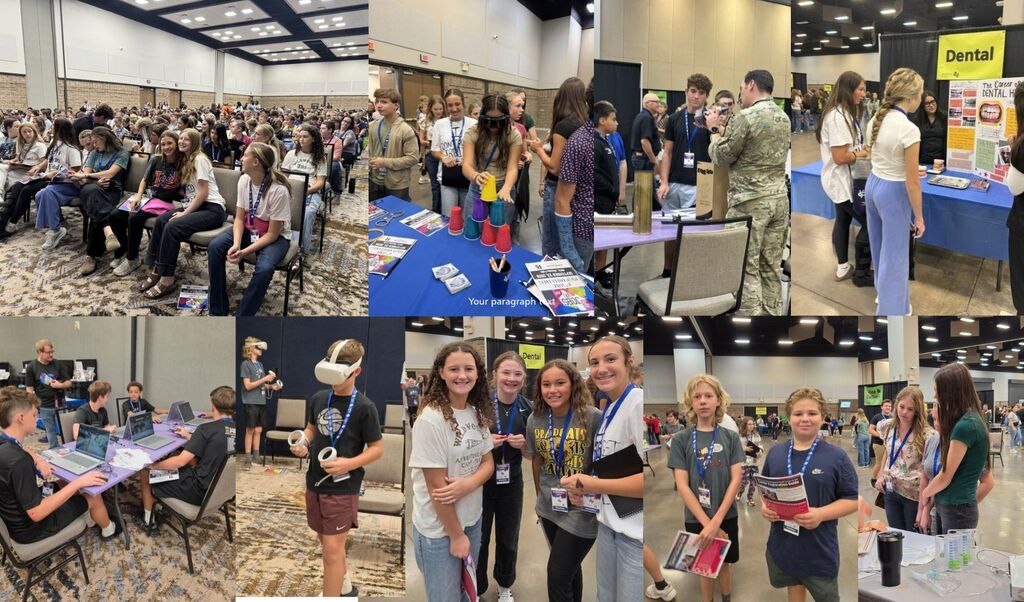 HJH students at the annual Career Fair in Wichita Falls.