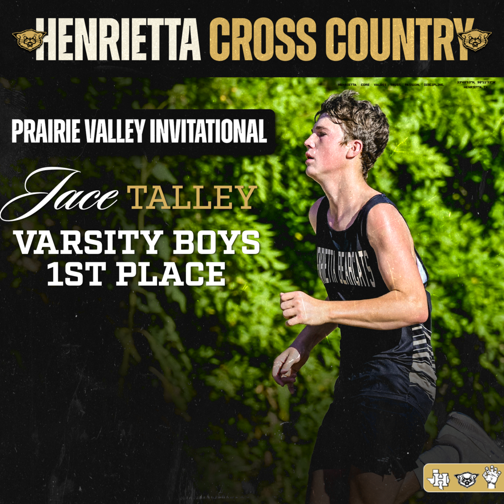 🥇 Jace Talley — Varsity Boys 1st Place TOP OF THE PODIUM. 🥇 Jace Talley takes 1st Place at the Prairie Valley Invitational! Another outstanding race from Jace. Proud of you! #TPD