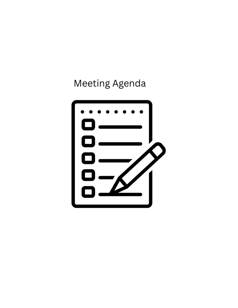 Agenda & Pencil