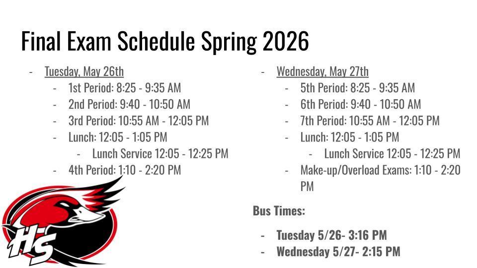 Spring Exams 26