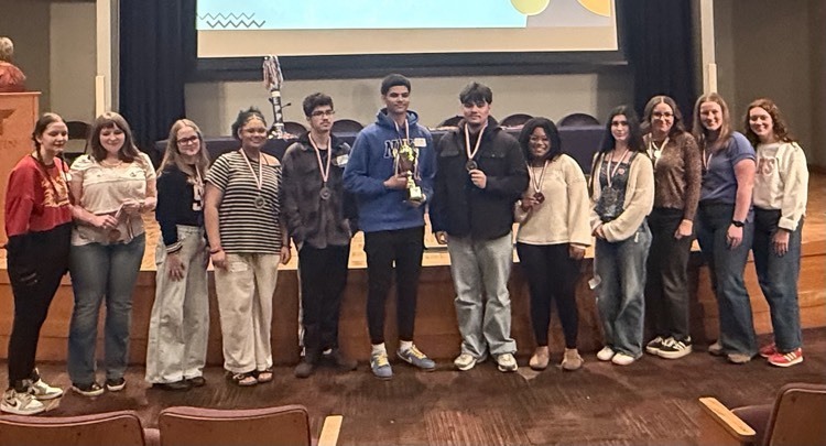 group of students getting awards