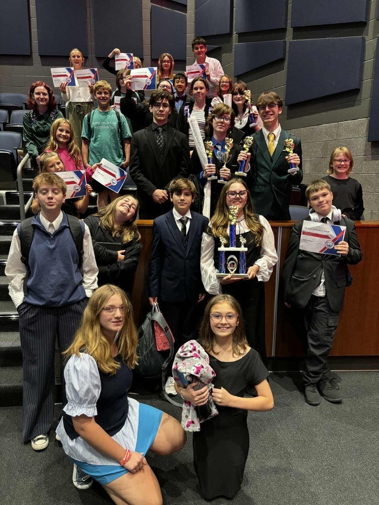 group of middle and high school speech student