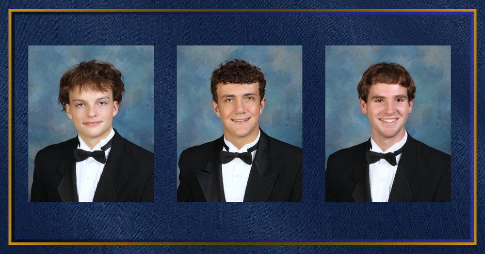 pictures of three male students