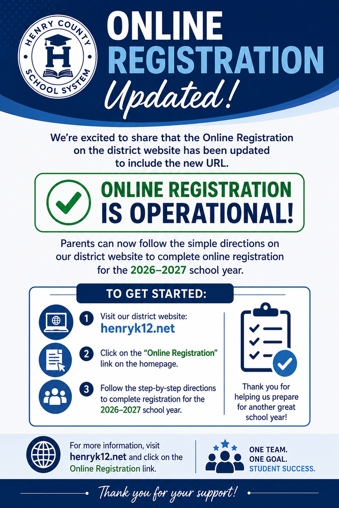 Online Registration Updated