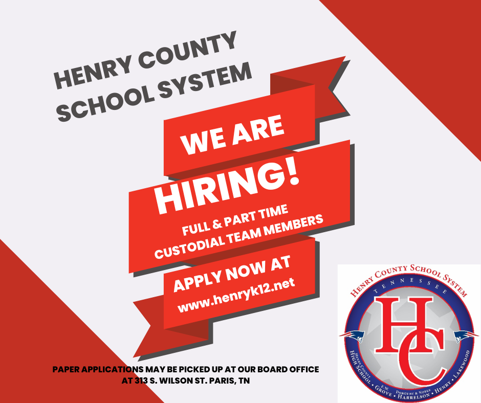 We Are Hiring Custodial Workers! Apply Now!