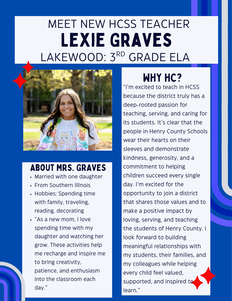 Welcome to HCSS, Mrs. Graves!