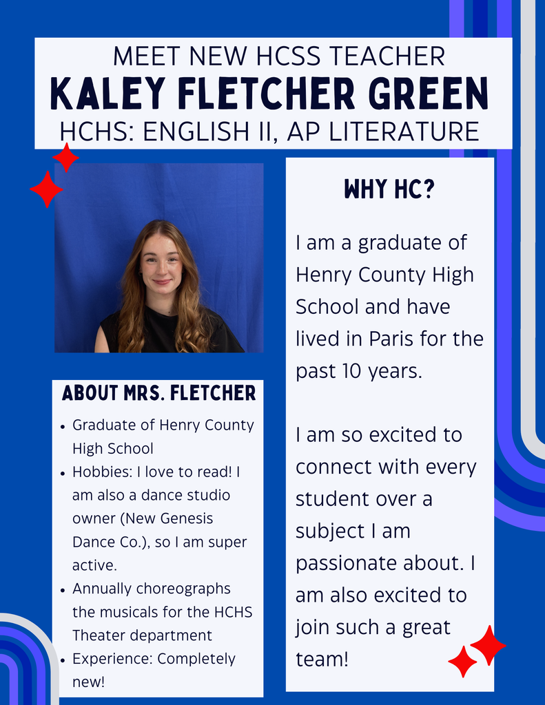 Welcome to HCSS, Mrs. Fletcher!
