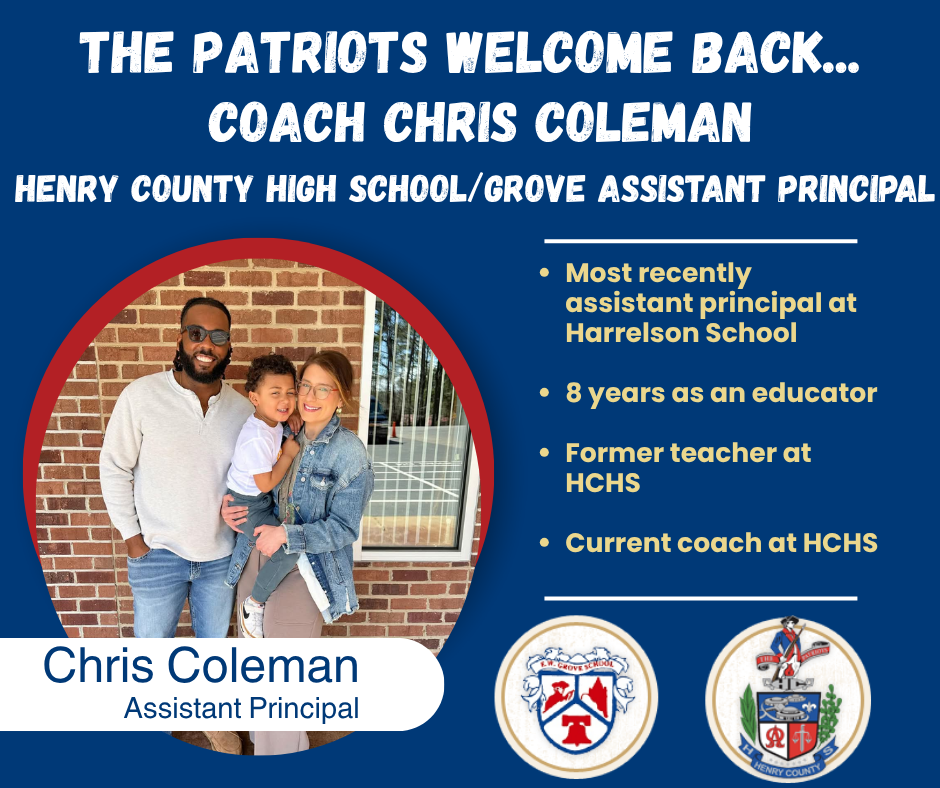 Welcome, Coach Coleman!