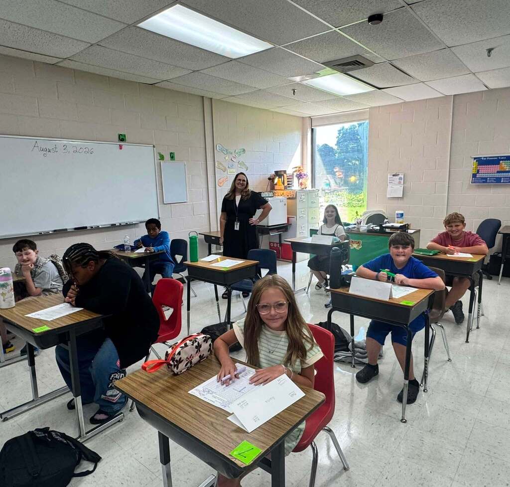 Students in a class
