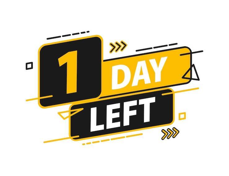One day left!