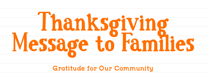 Thanksgiving Message