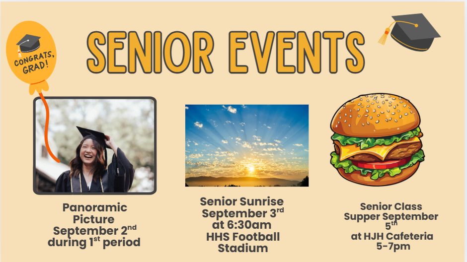 Upcoming Senior Events