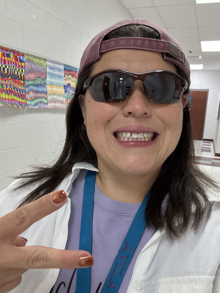 Ms. Avila has school spirit!