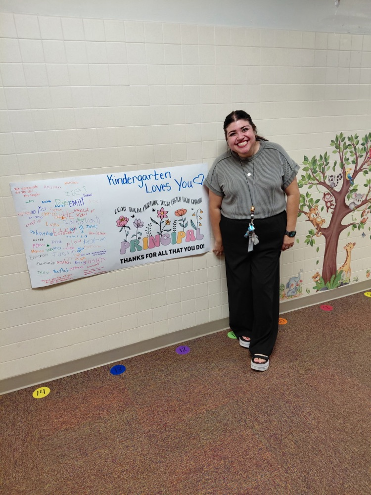 Mrs.Gaucin with appreciation poster 