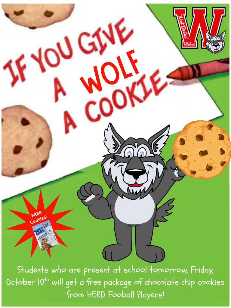 Friday, October 10th - Free Cookies!