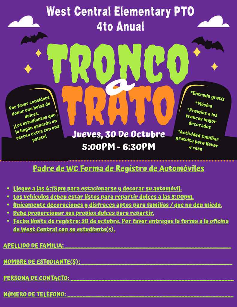 West Central PTO Trunk or Treat 2025