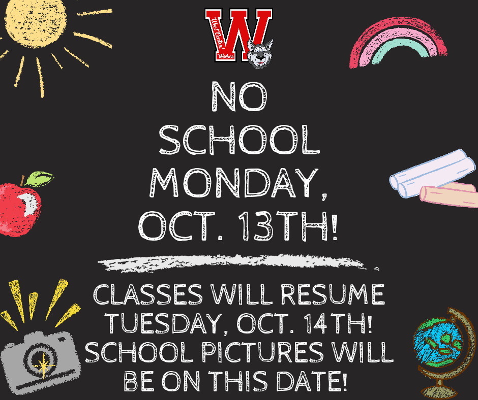 No School October 13th