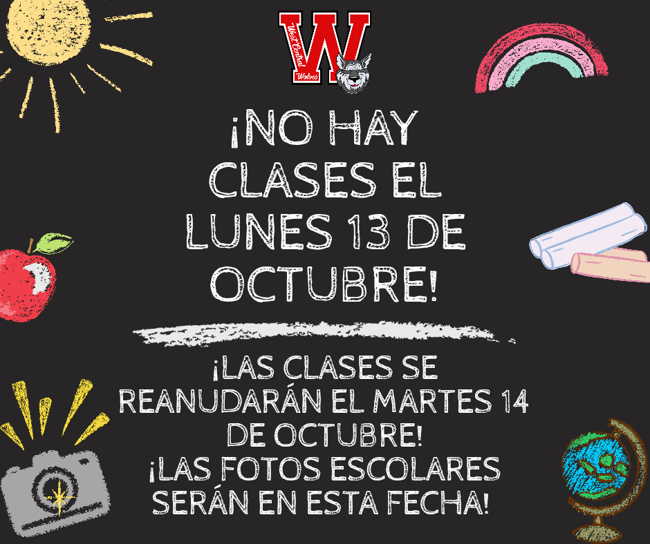 No Hay Clases 13 de octubre!