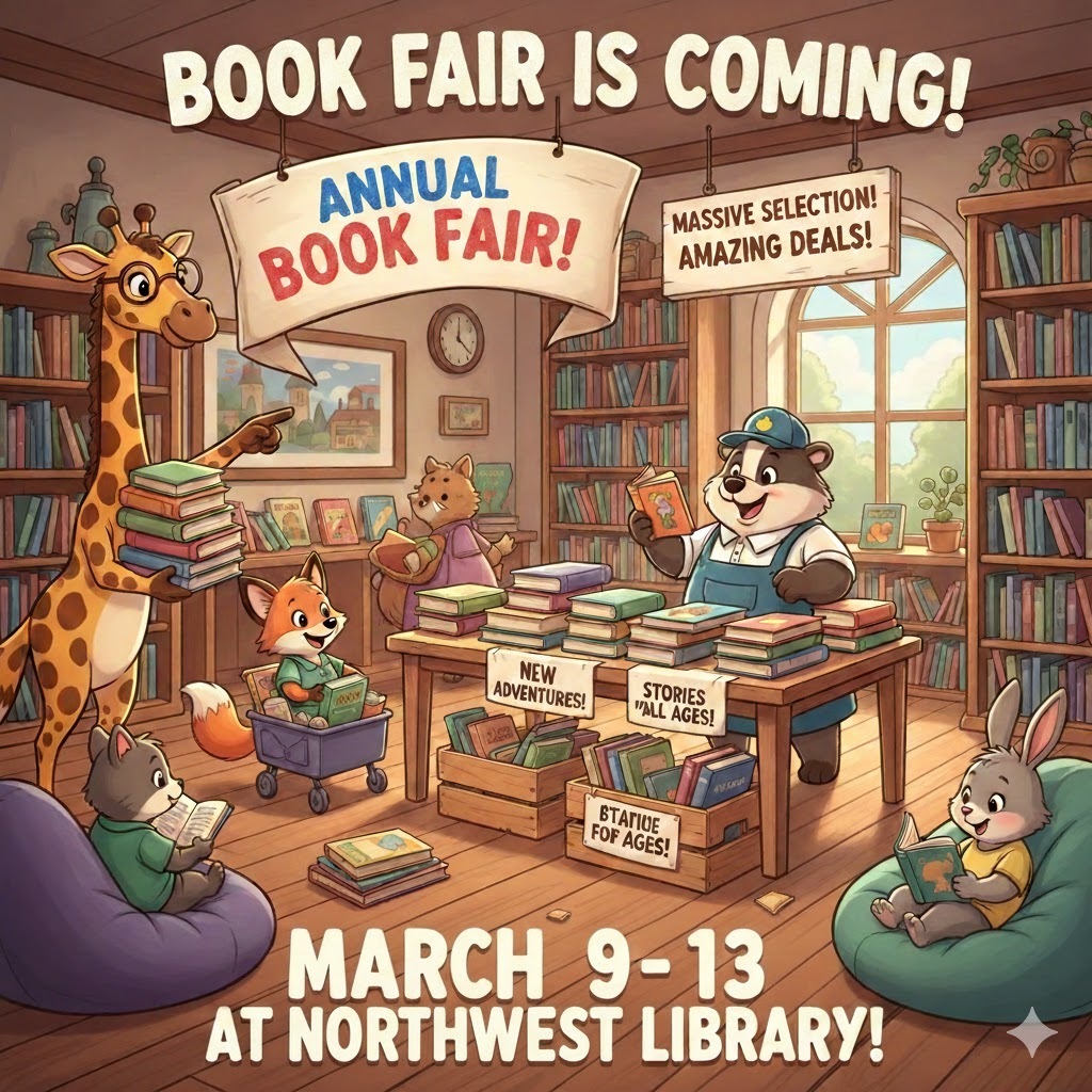 book fair is coming graphic