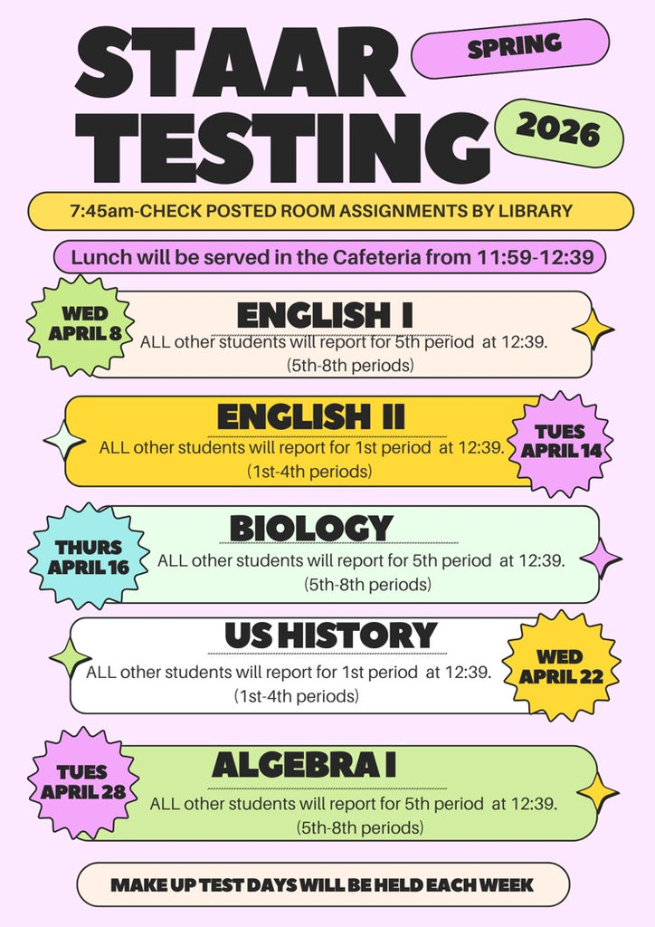 testing schedule
