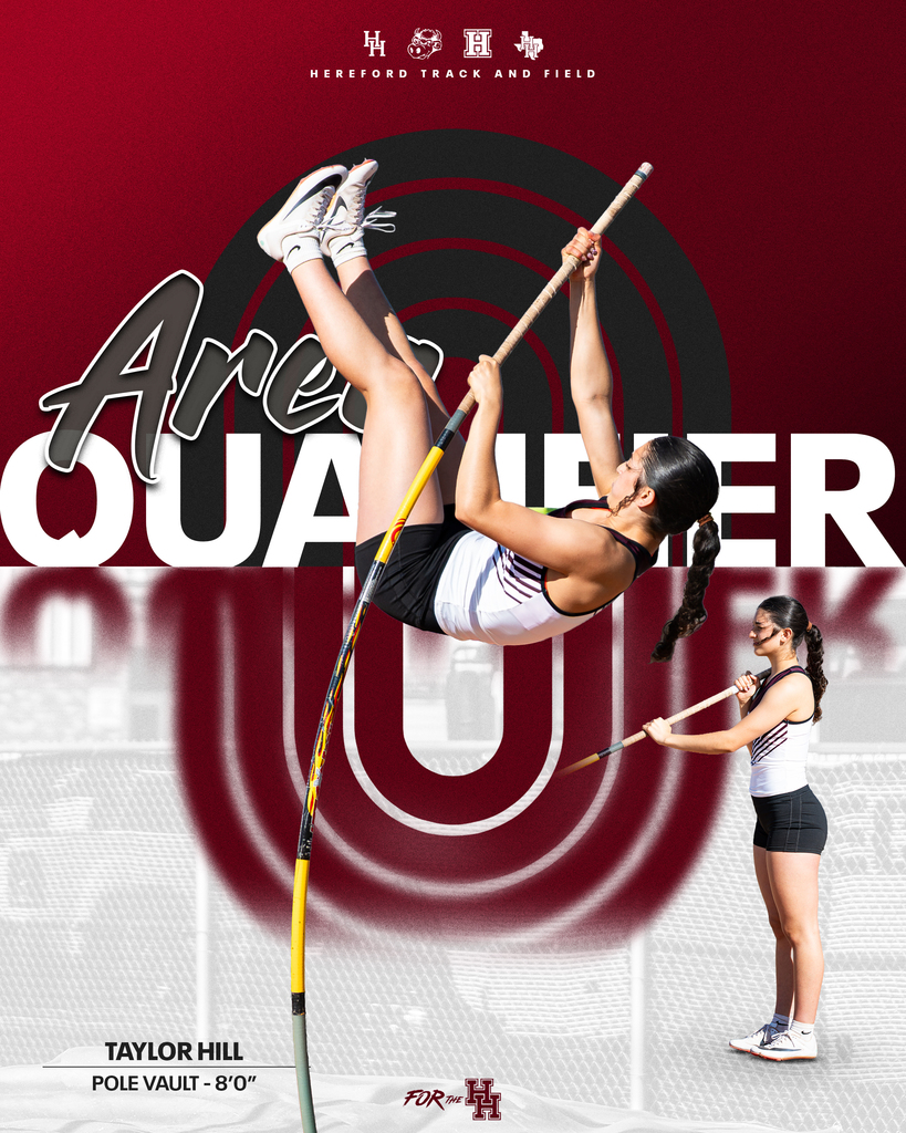 A woman performs a pole vault, her body in mid-air. A second woman stands ready with a pole behind her.