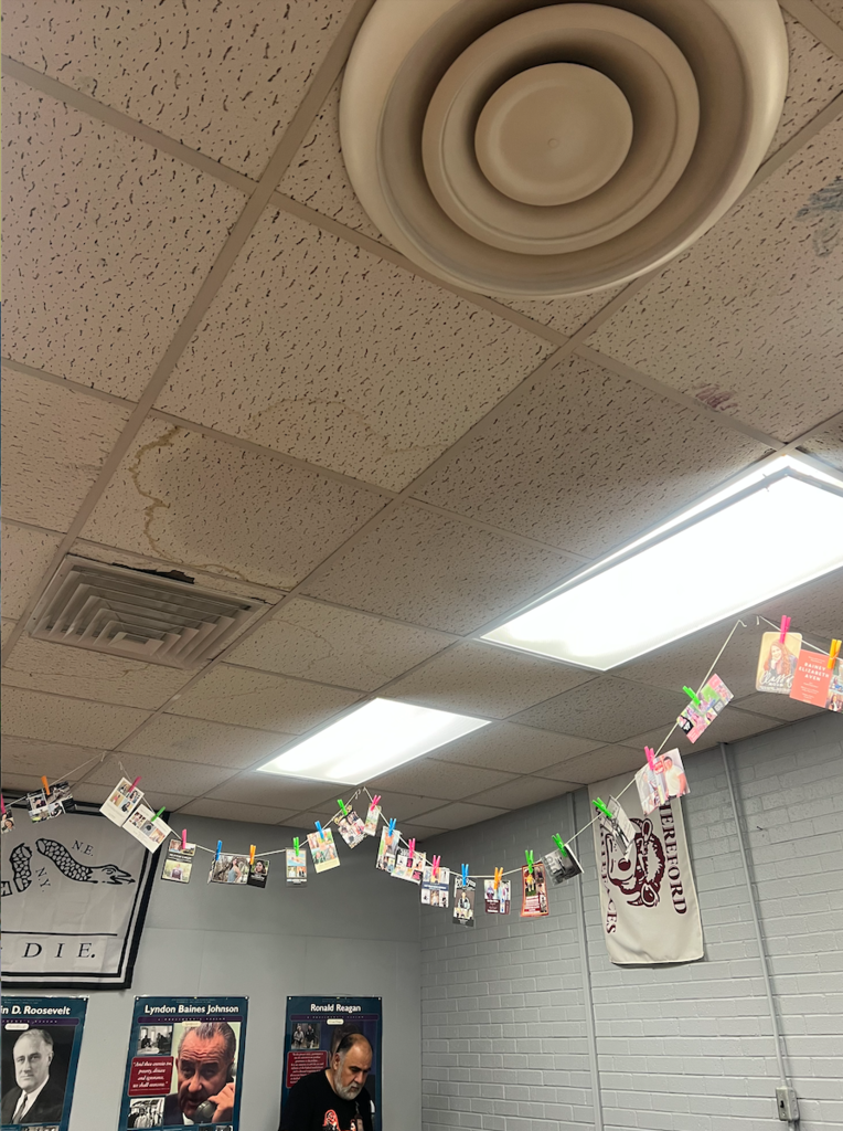 more flooded lights and ceiling tiles